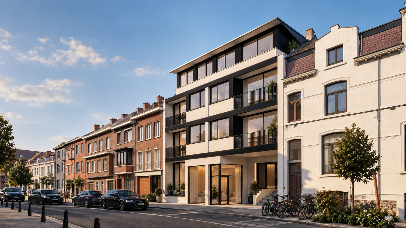 Visualisatie van Residentie Bollenhof in de Burgemeester Bollenstraat, Hasselt
